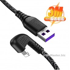 Кабель USB ‒ Lightning, угловой 180 градусов 