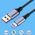 Кабель Apple USB (Male, папа) - Lightning (Male, папа), 2.4A