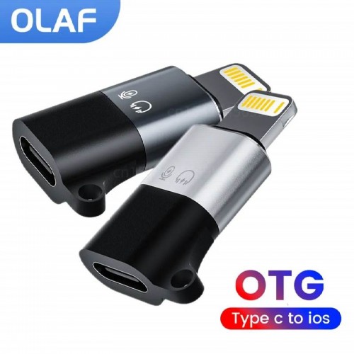 OTG Переходник Type-C ‒ Lightning, ЦАП, для наушников, зарядки и передачи данных