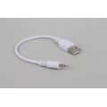 Аудио-кабель USB (Male, папа) ‒ micro Jack 2.5mm (Male, папа) TRRS
