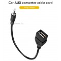 Автомобильный кабель USB (Female, мама) ‒ mini Jack 3.5mm (Male, папа) AUX, TRRS
