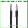 Аудио-кабель mini Jack 3.5 (Male, папа) на mini Jack 3.5 (Male, папа) 4-Pin, TRRS