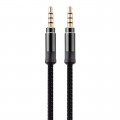 Аудио-кабель TRRS Mini Jack 3.5 mm, 4-Pin, в нейлоновой оплетке, Длина 3 м
