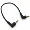Аудио-кабель Mini Jack 3.5 mm, TRS, Угловой 90°, 3Pin, длина 15 см 