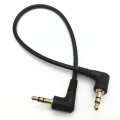 Аудио-кабель Mini Jack 3.5 mm, TRS, Угловой 90°, 3Pin, длина 15 см 
