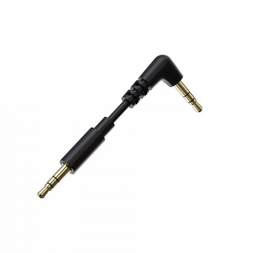 Аудио-кабель Mini Jack 3.5 mm, TRS, Угловой 90°, 3Pin, длина 10 см 