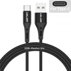 Зарядный кабель USB - Type-C, 3A, QC 3.0