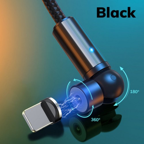 Магнитный кабель вращающийся на 540° Micro-USB, Type-C, Lightning