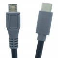 Кабель USB Type-C (Male, папа) ‒ Micro-USB (Male, папа) OTG, Длина 25 см