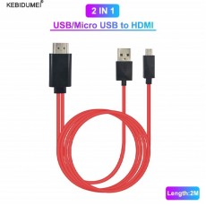 Кабель USB-HDMI ‒ Micro-USB 5-Pin, MHL