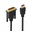 Кабель HDMI (Male, папа) - DVI (24+1) (Male, папа), Длина 1,5 м