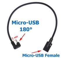 Кабель Micro-USB 180°, OTG