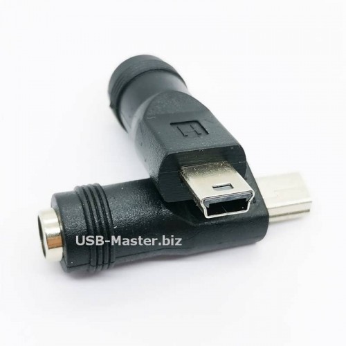 Адаптер DC 3.5х1.1 ‒ Mini-USB 5-Pin