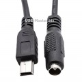 Кабель адаптер Mini-USB (Male, папа) - DC 3.5 x 1.35 мм (Female, мама)