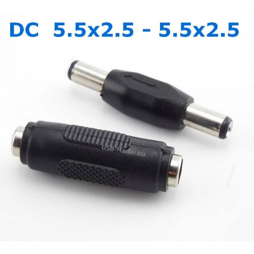 DC соединитель постоянного тока 5.5x2.5 mm - 5.5x2.5 mm