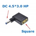 Угловой Адаптер питания постоянного тока Square - DC 4.5 x 3.0 мм для ноутбуков HP