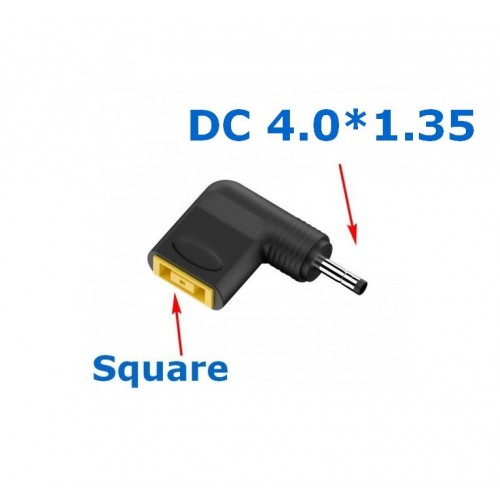 Угловой Адаптер питания постоянного тока Square - DC 4.0 x 1.35 мм