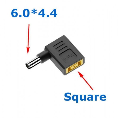 Угловой Адаптер питания постоянного тока Square - DC 6.0 х 4.4 мм для ноутбуков