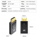Адаптер Display Port (Male, папа) ‒ HDMI (Female, мама), 4K@30fps, 2K, 3D, 1080P