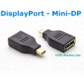Адаптер Mini DisplayPort (Male, папа) - DisplayPort (Female, мама) 4K @ 60 Гц HD