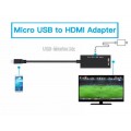 Конвертер Micro-USB (Male, папа) ‒ HDMI (Female, мама), MHL, FullHD 1080p для Android