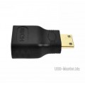 Переходник HDMI (Female, мама) ‒ Mini-HDMI (Male, папа) адаптер