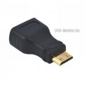 Переходник HDMI (Female, мама) ‒ Mini-HDMI (Male, папа) адаптер