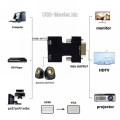 Переходник HDMI (female, мама) ‒ VGA (male, папа) + 3.5mm AUX