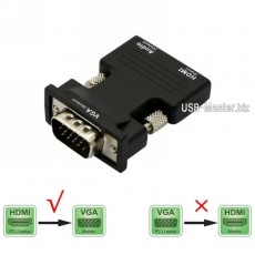 Активный конвертер / переходник с HDMI на VGA и компонентный