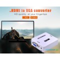Конвертер HDMI (Female, мама) ➔ VGA (Female, мама) + AUX 3.5 мм
