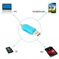 Кардридер 3-в-1, USB 2.0/Micro-USB для карт Micro SD, TF, OTG