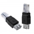 Переходник USB (Female, мама) - Ethernet Интернет RJ45 (Male, папа) сетевой адаптер