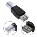 Переходник USB (Female, мама) - Ethernet Интернет RJ45 (Male, папа) сетевой адаптер