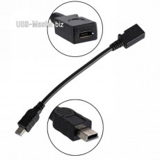 Mini-USB (Папа) ‒ Micro-USB (Мама), 5Pin OTG