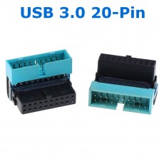 Переходник USB 3.0 20-Pin (папа-мама)