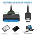 Кабель адаптер SATA (7+15Pin) - USB 2.0 для SSD/HDD 2.5"