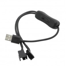 USB Вентилятор с LED часами купить в Украине