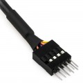 Y-Разветвитель DuPont 2.54 мм (9-Pin) ‒ 2x USB 2.0, Кабель, длина 25 см, 50 см