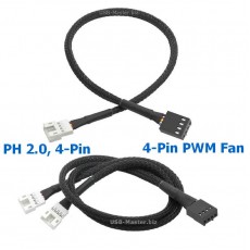 Кабель 4-Pin PWM Fan - JST PH 2.0, 4-Pin
