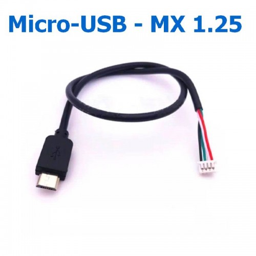Кабель JST MX 1.25 4-Pin ‒ Micro-USB, Длина 30 см