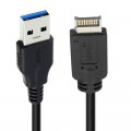 Кабель USB 3.0 (Male, папа) - USB 3.1 Type-E (Male, папа), Длина 40 см