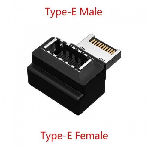 Угловой Переходник USB 3.1 Type-E (Female, мама) - USB 3.1 Type-E (Male, папа)