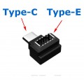 Угловой Переходник USB 3.1 Type-E (Female, мама) - USB 3.1 Type-C (Male, папа)