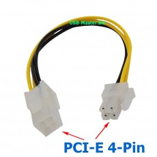 Кабель питания PCI-E 4-Pin (Male-Female)