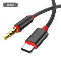 Автомобильный кабель USB Type-C (Male, папа) ‒ mini Jack 3.5 mm (Male, папа), стерео, AUX, TRRS