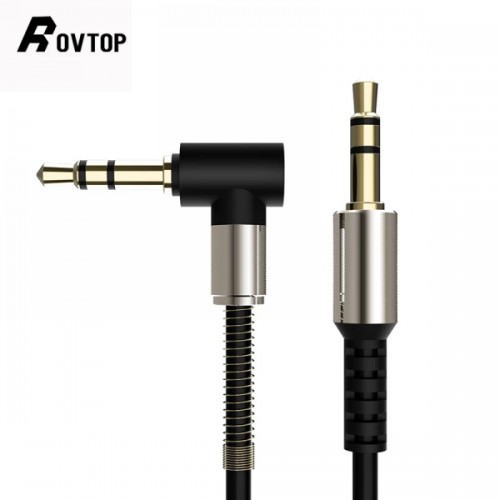 Аудио кабель TRS mini Jack 3.5 mm, 90° "Rovtop"