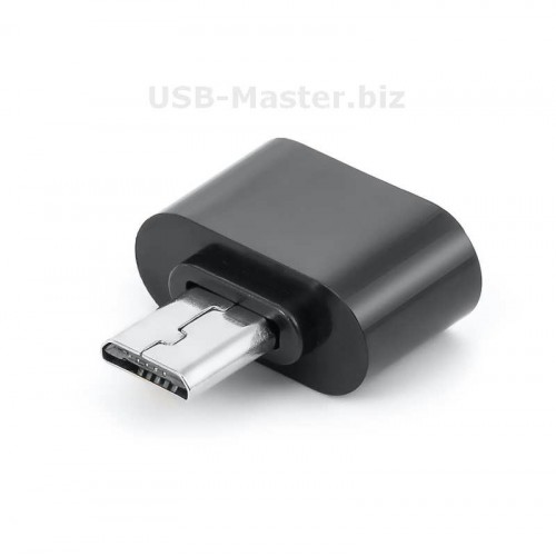 Переходник USB 2.0 (Female, мама) -Micro-B (Male, папа) 5 Pin, OTG