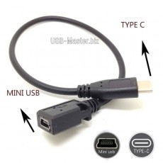 Кабель Type-C ‒ Mini-USB, OTG