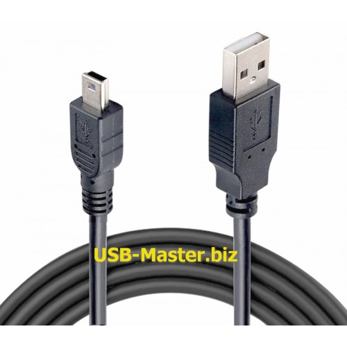 Кабель USB 2.0 (Male, папа)‒ Mini-USB (Male, папа)