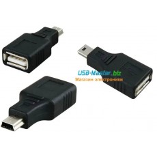 Переходник USB (female) ‒ Mini-USB (male), OTG